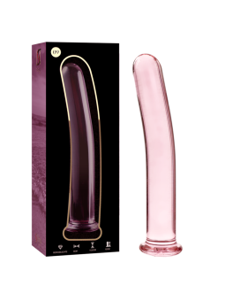 NEBULA SERIES BY IBIZA - MODEL 9 DILDO BOROSILICATE GLASS PINK 15.5 CM