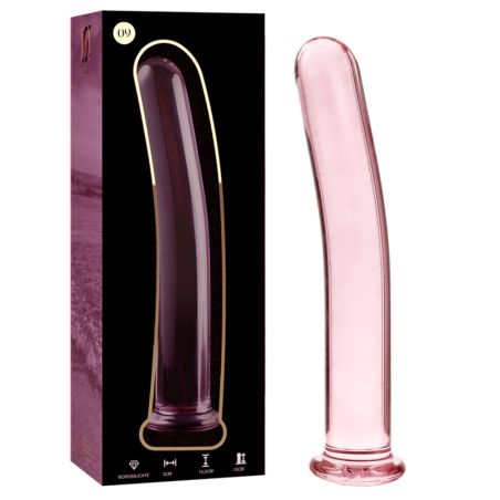 NEBULA SERIES BY IBIZA - MODELO 9 DILDO VIDRO BOROSILICADO ROSA 15.5 C