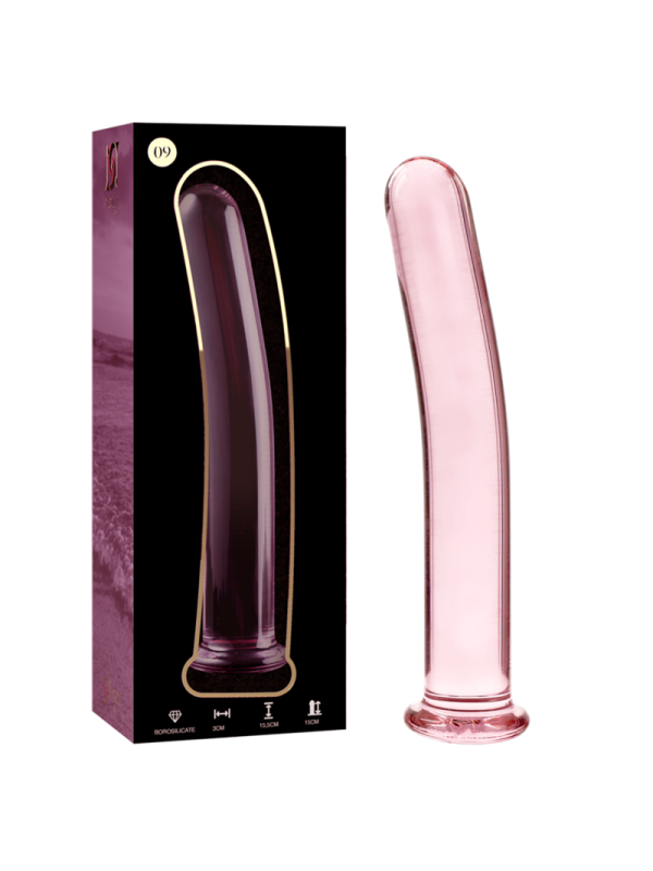 NEBULA SERIES BY IBIZA - MODELL 9 DILDO BOROSILIKATGLAS ROSA 15.5 CM -