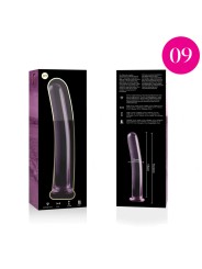 NEBULA SERIES BY IBIZA - MODELLO 9 DILDO IN VETRO BOROSILICATO ROSA 15