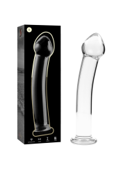 NEBULA SERIES BY IBIZA - MODEL 11 DILDO BOROSILICATE GLASS CLEAR 16 CM