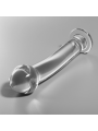NEBULA SERIES BY IBIZA - MODEL 11 DILDO BOROSILICATE GLASS CLEAR 16 CM