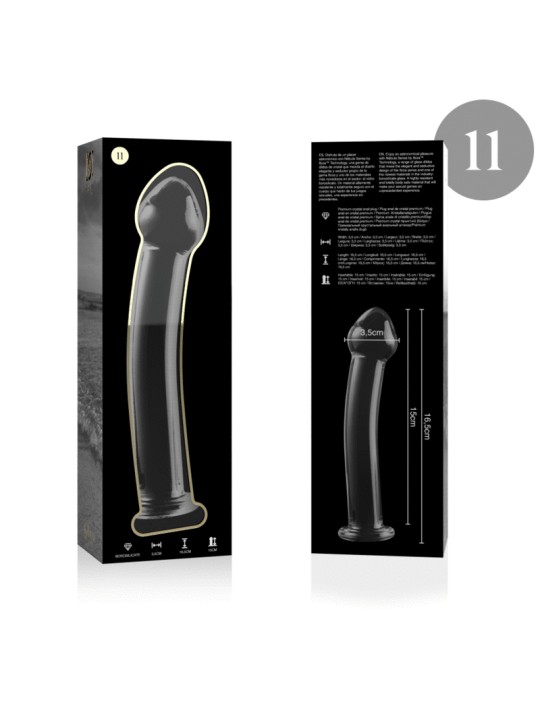 NEBULA SERIES BY IBIZA - MODELL 11 DILDO BOROSILIKATGLAS KLAR 16 CM -O