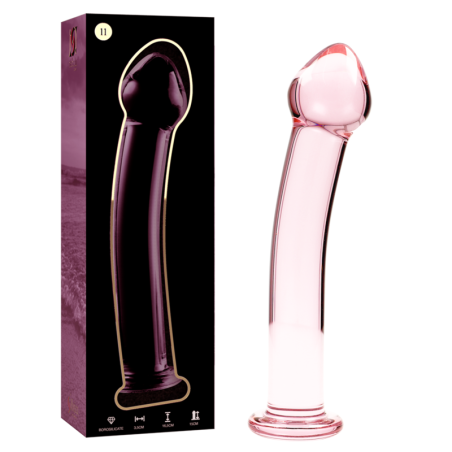 NEBULA SERIES BY IBIZA - MODELL 11 DILDO BOROSILIKATGLAS ROSA 16 CM -O
