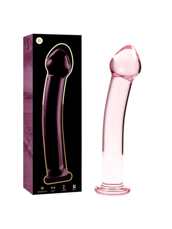 NEBULA SERIES BY IBIZA - MODELO 11 DILDO CRISTAL ROSA 16 CM -O- 3 CM