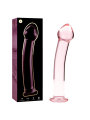 NEBULA SERIES BY IBIZA - MODEL 11 DILDO BOROSILICATE GLASS PINK 16 CM 