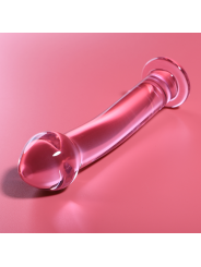 NEBULA SERIES BY IBIZA - MODELL 11 DILDO BOROSILIKATGLAS ROSA 16 CM -O