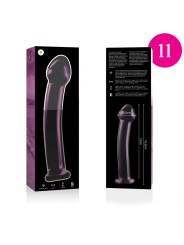 NEBULA SERIES BY IBIZA - MODELO 11 DILDO CRISTAL ROSA 16 CM -O- 3 CM