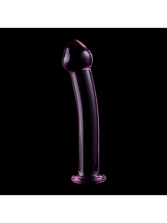 NEBULA SERIES BY IBIZA - MODELO 11 DILDO VIDRO BOROSILICADO ROSA 16 CM