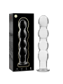 NEBULA SERIES BY IBIZA - MODELL 10 DILDO BOROSILIKATGLAS KLAR 16.5 CM 
