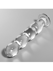 NEBULA SERIES BY IBIZA - MODELL 10 DILDO BOROSILIKATGLAS KLAR 16.5 CM 