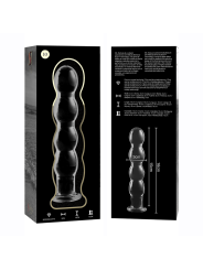 NEBULA SERIES BY IBIZA - MODELLO 10 DILDO IN VETRO BOROSILICATO TRASPA