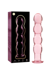 NEBULA SERIES BY IBIZA - MODELL 10 DILDO BOROSILIKATGLAS ROSA 16.5 CM 