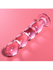 NEBULA SERIES BY IBIZA - MODELLO 10 DILDO IN VETRO BOROSILICATO ROSA 1