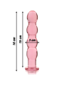 NEBULA SERIES BY IBIZA - MODELL 10 DILDO BOROSILIKATGLAS ROSA 16.5 CM 