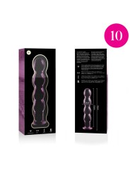 NEBULA SERIES BY IBIZA - MODELL 10 DILDO BOROSILIKATGLAS ROSA 16.5 CM 