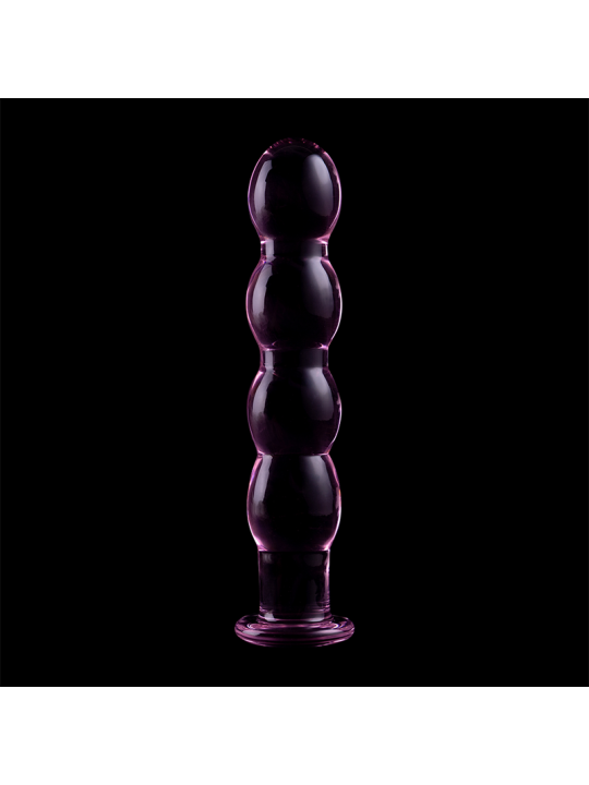 NEBULA SERIES BY IBIZA - MODEL 10 ROZE BOROSILICATE GLAS DILDO 16,5 CM