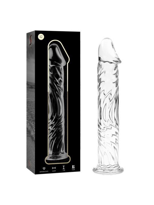 NEBULA SERIES BY IBIZA - MODÈLE 12 GODE EN VERRE BOROSILICATE CLAIR 17