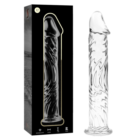 NEBULA SERIES BY IBIZA - MODÈLE 12 GODE EN VERRE BOROSILICATE CLAIR 17