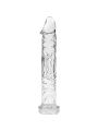 NEBULA SERIES BY IBIZA - MODEL 12 DILDO BOROSILICATE GLASS CLEAR 17 CM