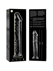 NEBULA SERIES BY IBIZA - MODÈLE 12 GODE EN VERRE BOROSILICATE CLAIR 17