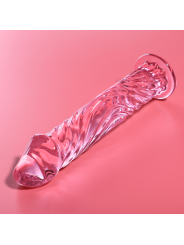 NEBULA SERIES BY IBIZA - MODELLO 12 DILDO IN VETRO BOROSILICATO ROSA 1