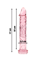 NEBULA SERIES BY IBIZA - MODELLO 12 DILDO IN VETRO BOROSILICATO ROSA 1