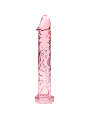 NEBULA SERIES BY IBIZA - MODEL 12 DILDO BOROSILICATE GLASS PINK 17 CM 