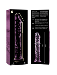 NEBULA SERIES BY IBIZA - MODEL 12 ROZE BOROSILICATE GLAS DILDO 17 CM -