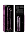 NEBULA SERIES BY IBIZA - MODÈLE 12 GODE EN VERRE BOROSILICATE ROSE 17 