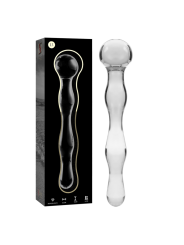 NEBULA SERIES BY IBIZA - MODELLO 13 DILDO IN VETRO BOROSILICATO TRASPA