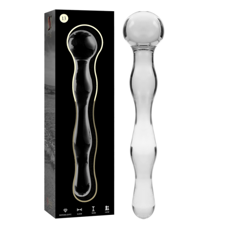 NEBULA SERIES BY IBIZA - MODELO 13 DILDO CRISTAL TRANSPARENTE 18 CM -O