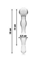 NEBULA SERIES BY IBIZA - MODELO 13 DILDO VIDRO BOROSILICADO TRANSPAREN