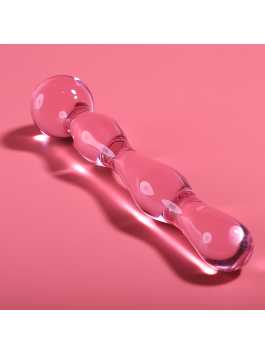 NEBULA SERIES BY IBIZA - MODELO 13 DILDO CRISTAL ROSA 18 CM -O- 3.5 CM