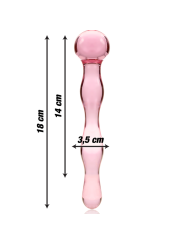NEBULA SERIES BY IBIZA - MODELLO 13 DILDO IN VETRO BOROSILICATO ROSA 1