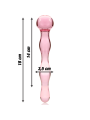 NEBULA SERIES BY IBIZA - MODELLO 13 DILDO IN VETRO BOROSILICATO ROSA 1