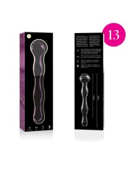 NEBULA SERIES BY IBIZA - MODEL 13 DILDO BOROSILICATE GLASS PINK 18 CM 