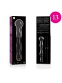 NEBULA SERIES BY IBIZA - MODEL 13 DILDO BOROSILICATE GLASS PINK 18 CM 