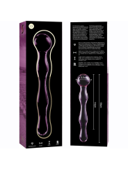 NEBULA SERIES BY IBIZA - MODEL 13 DILDO BOROSILICATE GLASS PINK 18 CM 