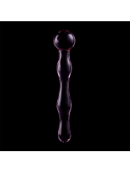 NEBULA SERIES BY IBIZA - MODEL 13 DILDO BOROSILICATE GLASS PINK 18 CM 