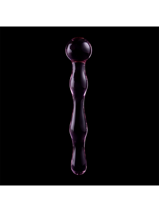 NEBULA SERIES BY IBIZA - MODELO 13 DILDO CRISTAL ROSA 18 CM -O- 3.5 CM