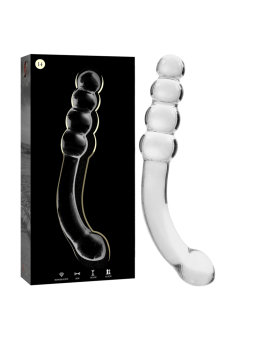 NEBULA SERIES BY IBIZA - MODELLO 14 DILDO IN VETRO BOROSILICATO TRASPA