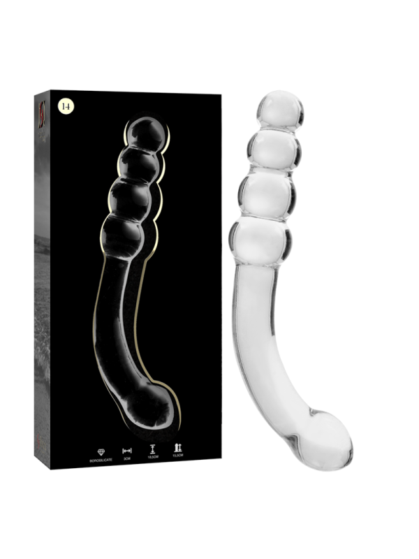 NEBULA SERIES BY IBIZA - MODEL 14 DILDO VAN HELDER BOROSILICATEGLAS 18