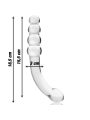 NEBULA SERIES BY IBIZA - MODELLO 14 DILDO IN VETRO BOROSILICATO TRASPA