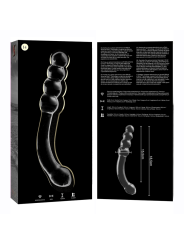 NEBULA SERIES BY IBIZA - MODÈLE 14 GODE EN VERRE BOROSILICATE CLAIR 18