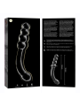 NEBULA SERIES BY IBIZA - MODELLO 14 DILDO IN VETRO BOROSILICATO TRASPA
