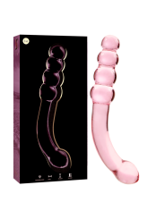 NEBULA SERIES BY IBIZA - MODÈLE 14 GODE EN VERRE BOROSILICATE ROSE 18.
