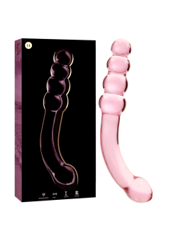 NEBULA SERIES BY IBIZA - MODELLO 14 DILDO IN VETRO BOROSILICATO ROSA 1