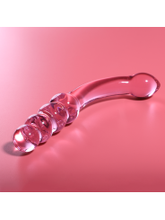 NEBULA SERIES BY IBIZA - MODÈLE 14 GODE EN VERRE BOROSILICATE ROSE 18.