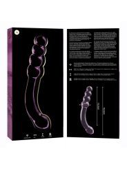 NEBULA SERIES BY IBIZA - MODÈLE 14 GODE EN VERRE BOROSILICATE ROSE 18.